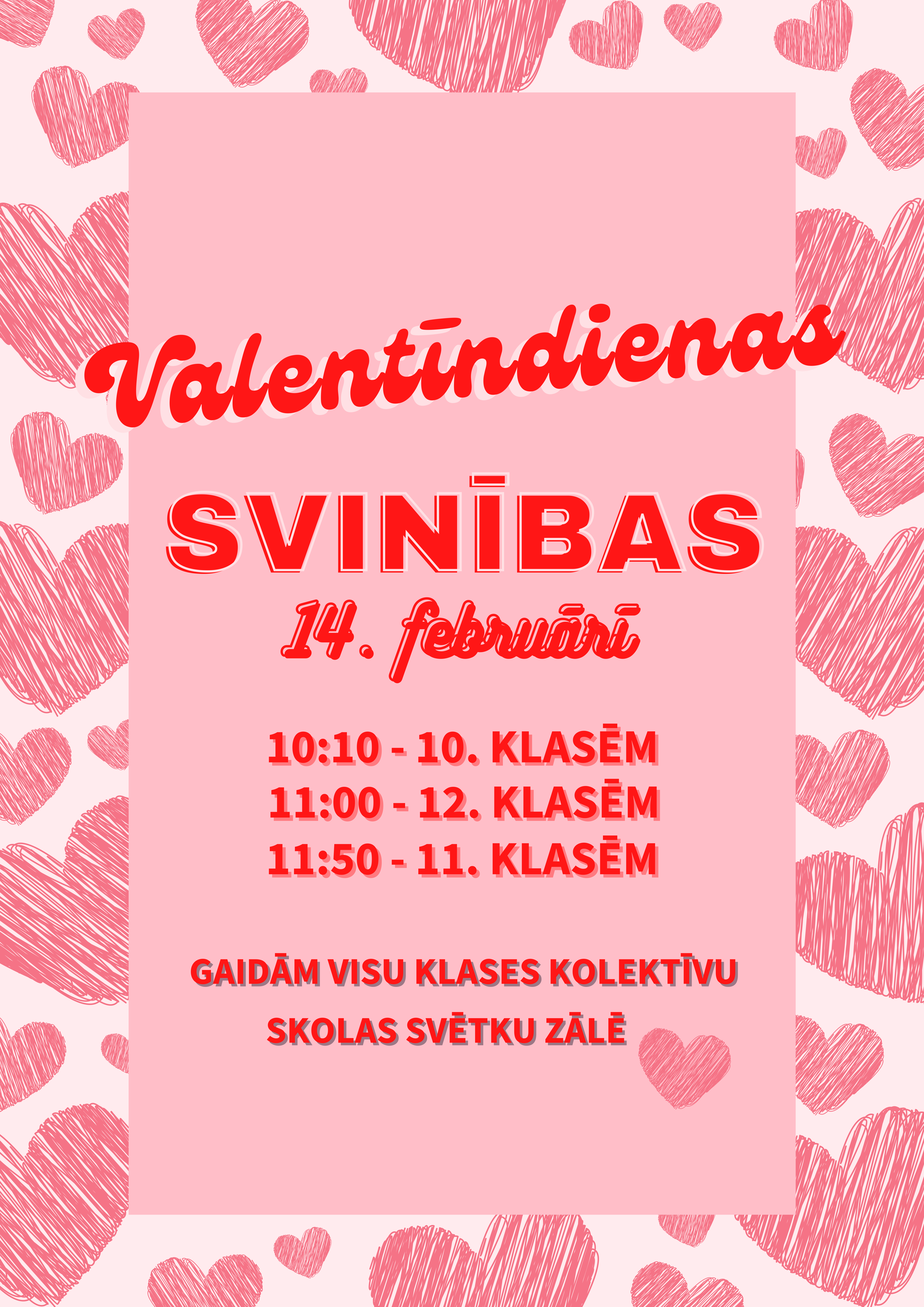 14.02.2025. Valentīnas dienas pasākumi skolā.