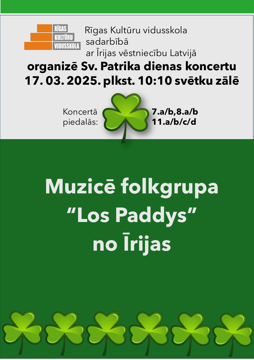 Patrika diena lielais plakāts
