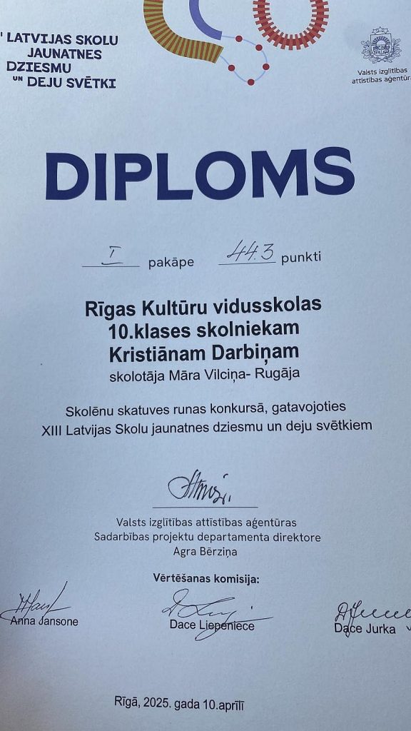 Runas konkurss 10.04.2025.