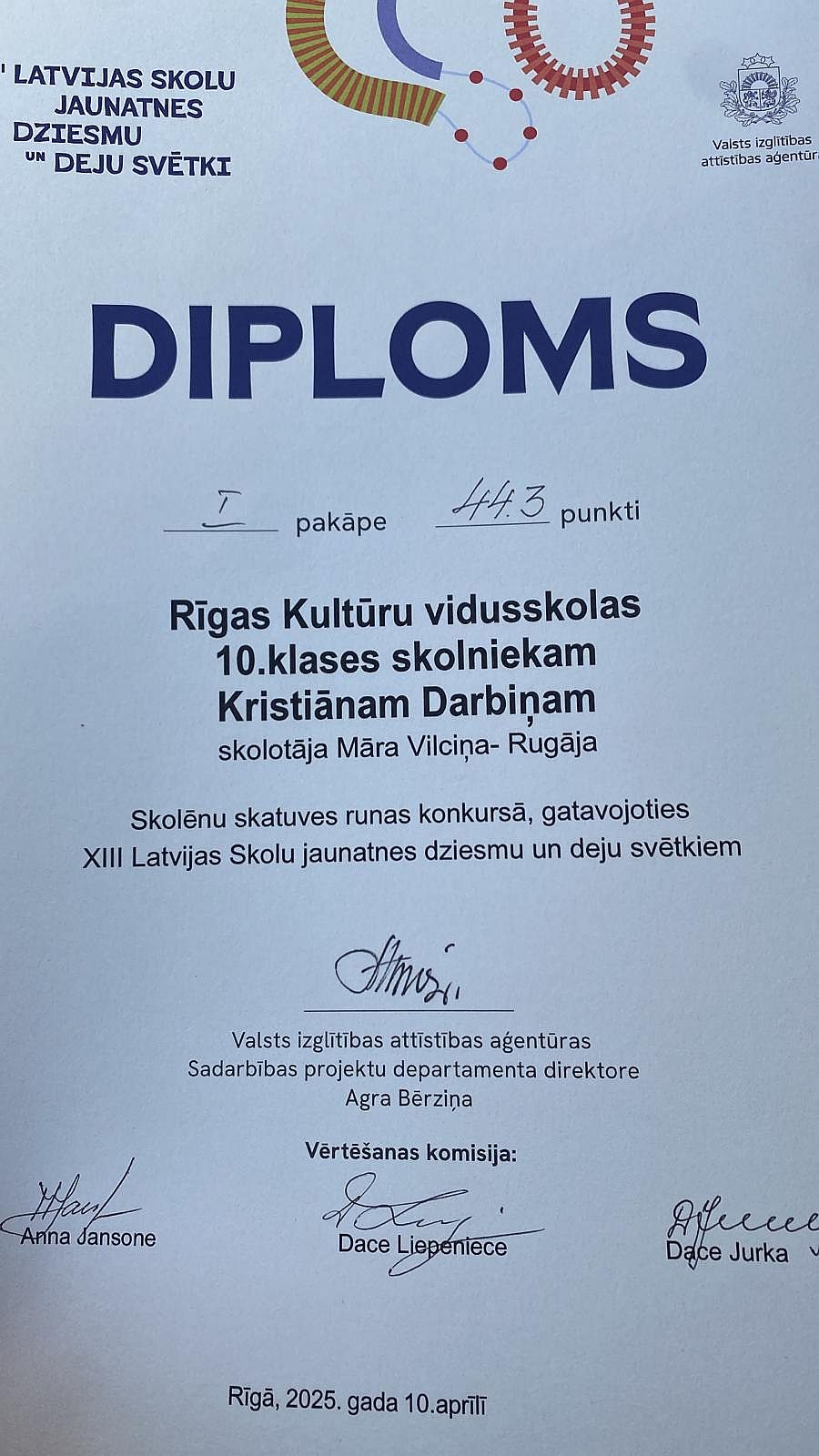 Runas konkurss 10.04.2025.