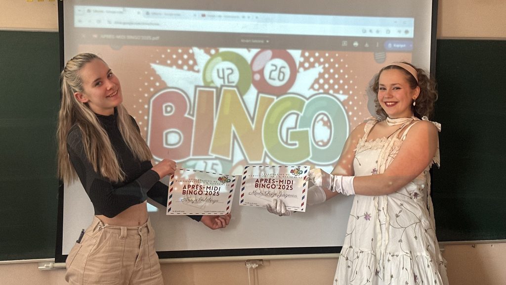 Bingo spēle franču valodā