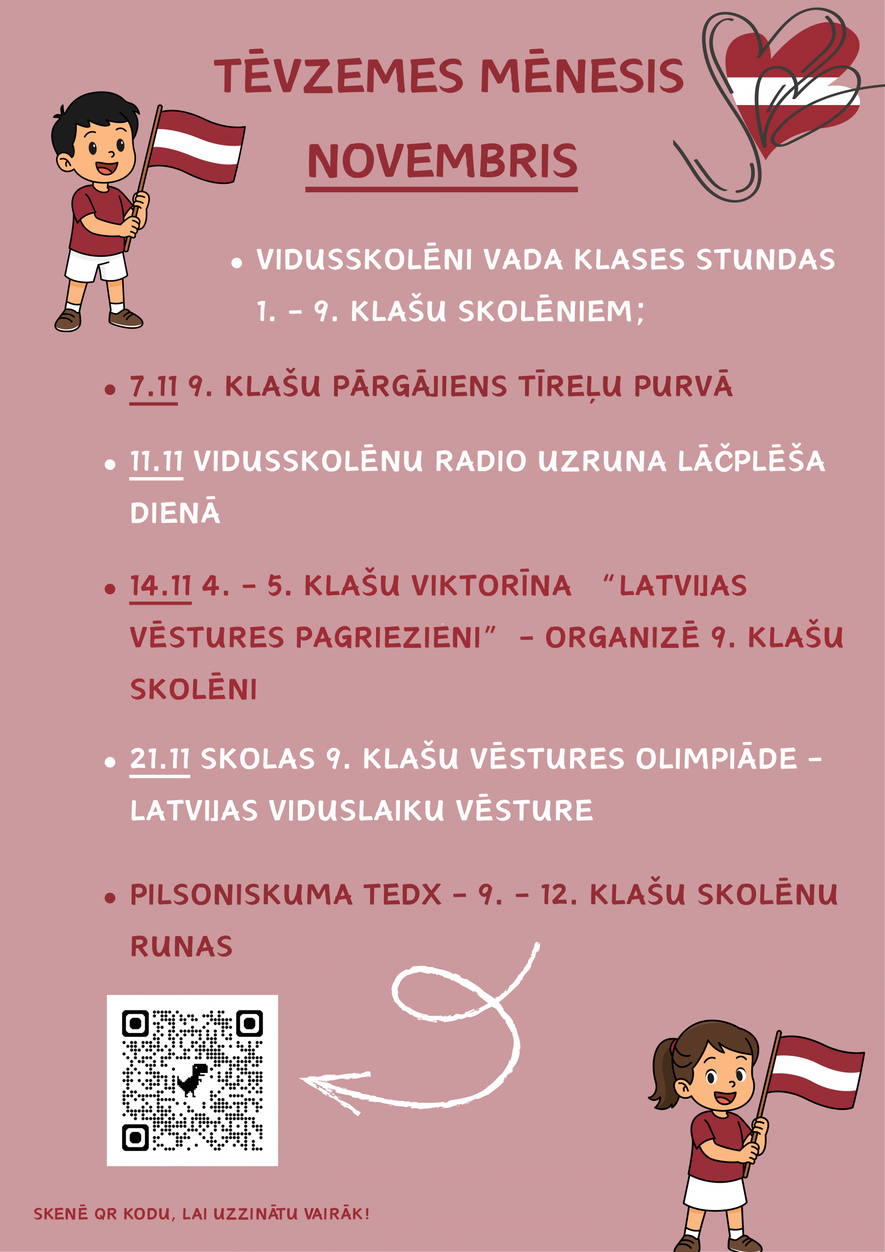 Novembris - Tēvzemes mēnesis.